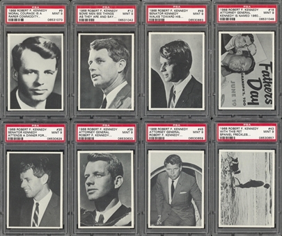 1968 Philadelpha “Robert F. Kennedy” PSA-Graded Complete Set (55)